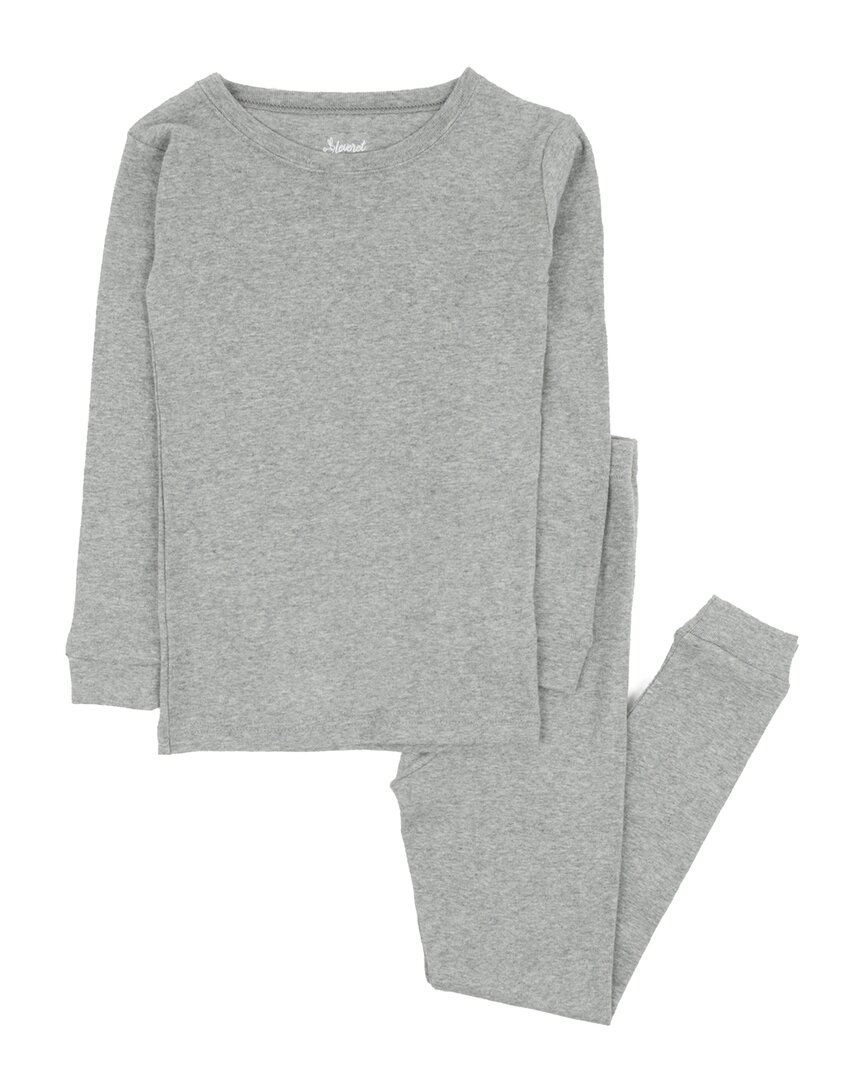 Leveret 2pc Pajama Set In Gray