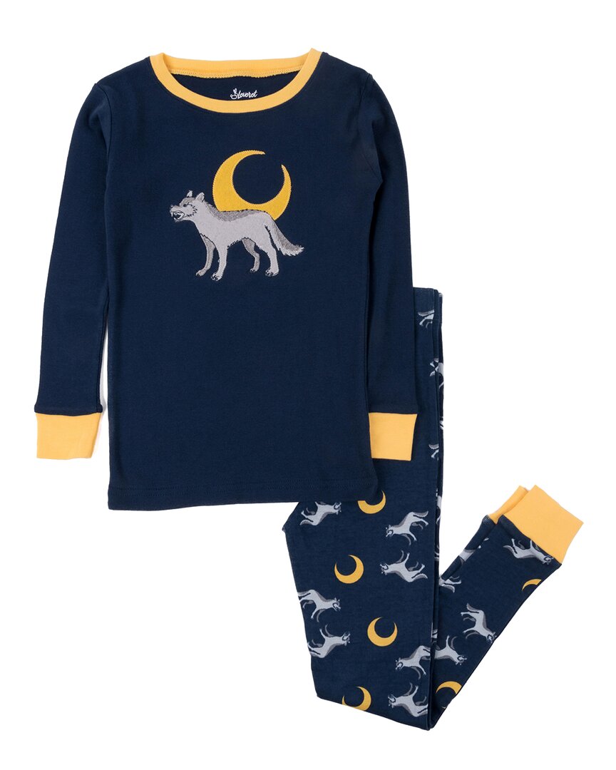 Leveret 2pc Pajama Set In Blue