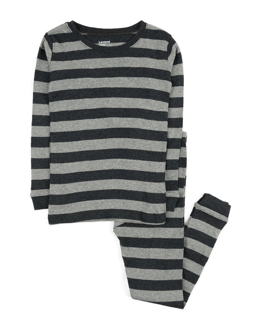 Leveret 2pc Pajama Set In Gray