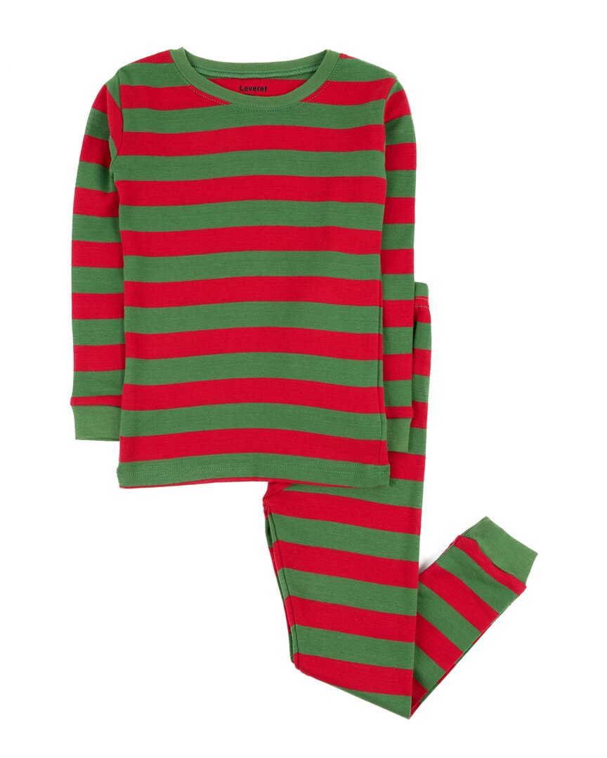 Leveret 2pc Pajama Set In Red