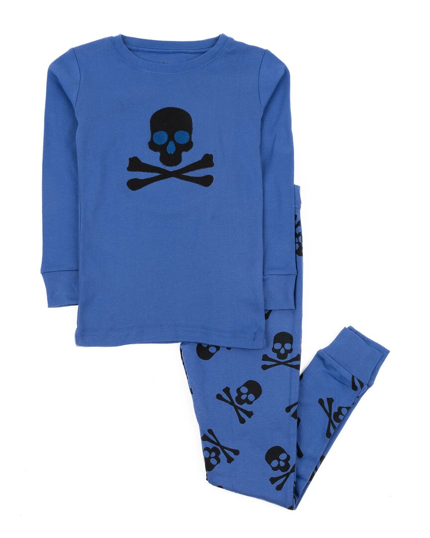Leveret 2pc Pajama Set In Blue