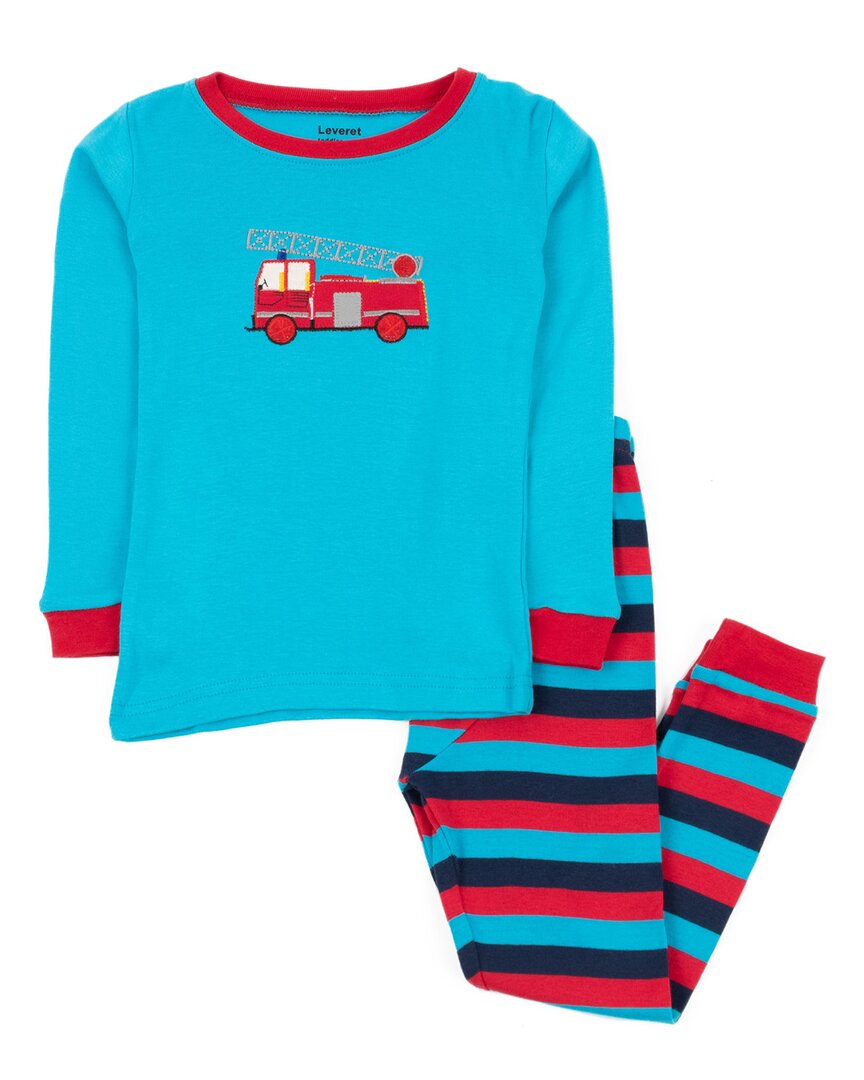 Leveret 2pc Pajama Set In Blue