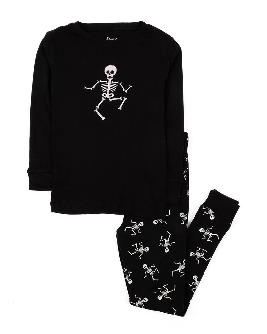 Leveret 2pc Pajama Set In Black