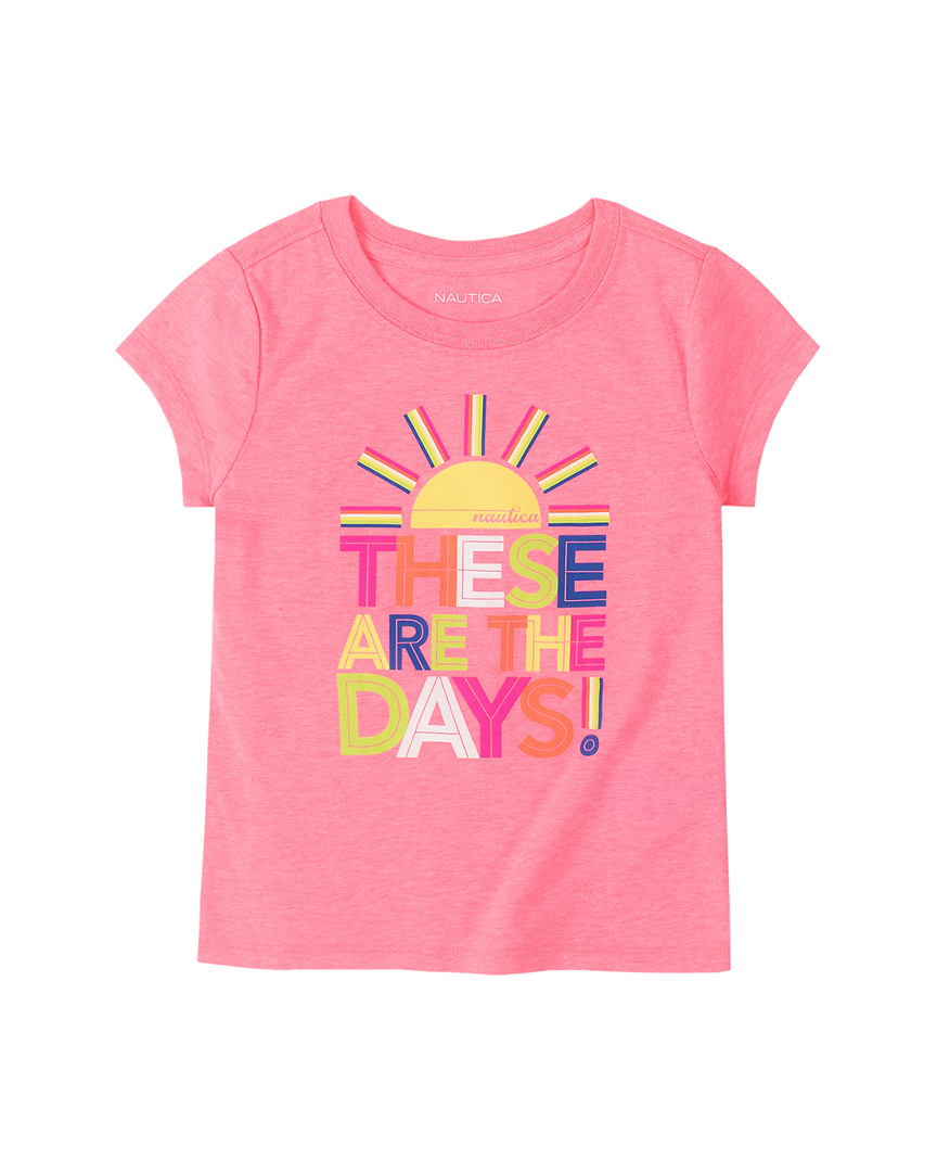 Image of Nautica Stripe Sun Graphic T-Shirt