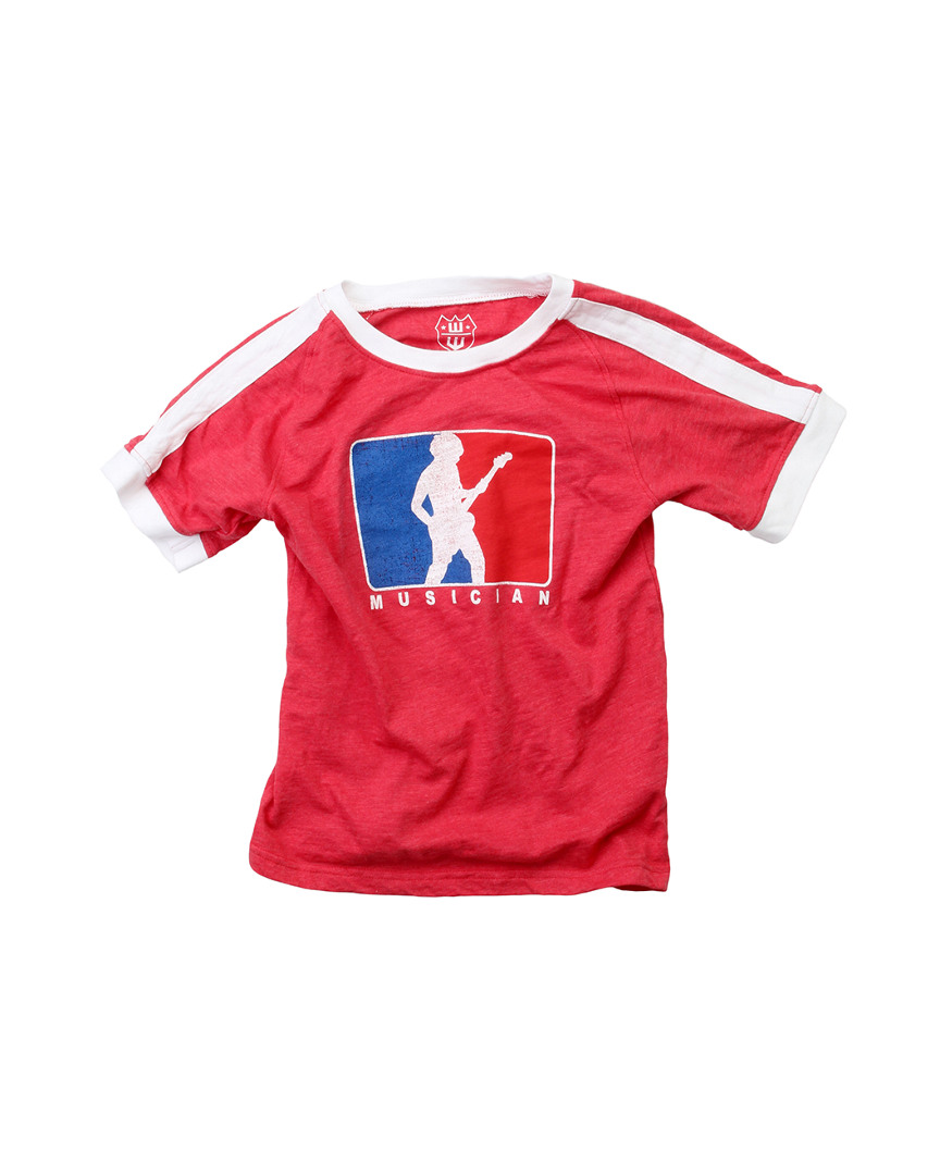 Image of Wes and Willy Musician Stripe Ringer T-Shirt