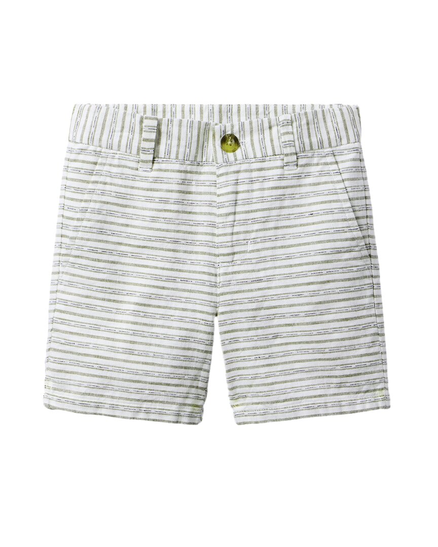 Janie And Jack Striped Linen-blend Short In Multi