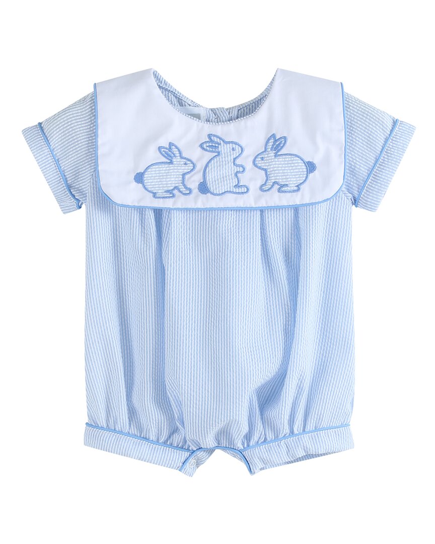 Lil Cactus Bunny Romper In Blue