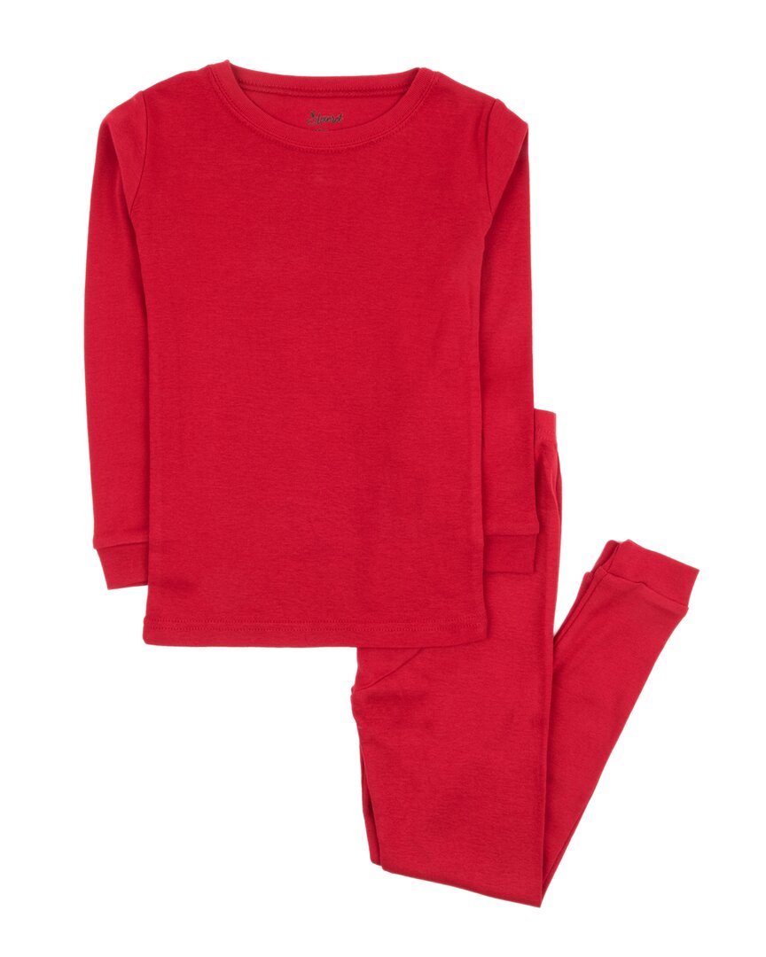 Leveret 2pc Pajama Set In Red