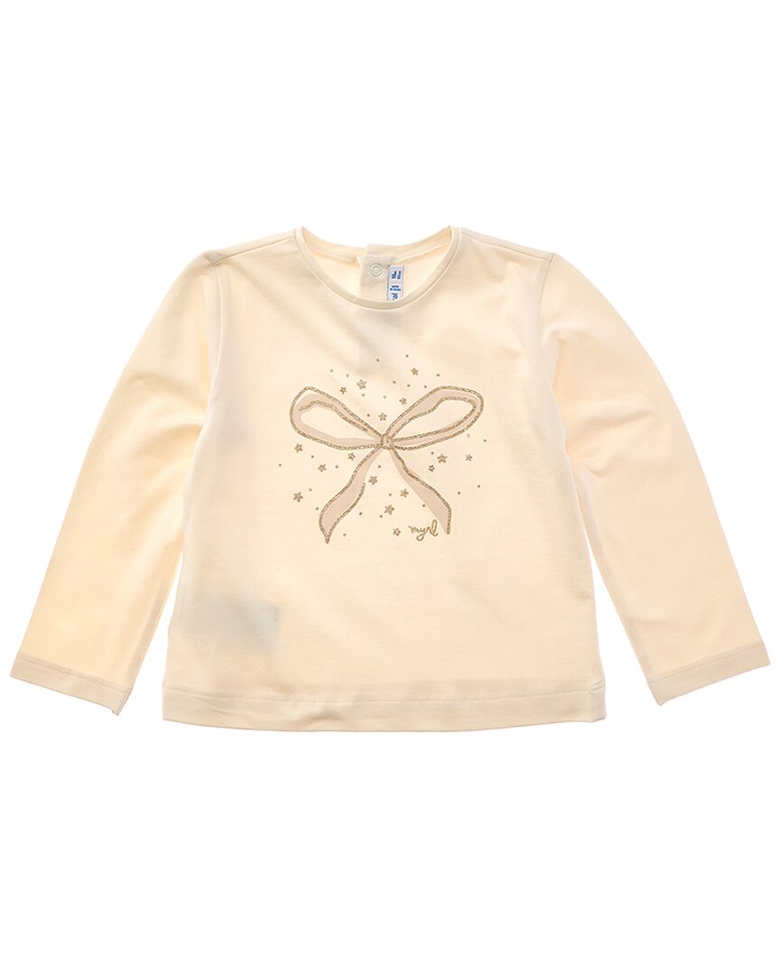 Mayoral Baby Basic Heart T-shirt In Neutral
