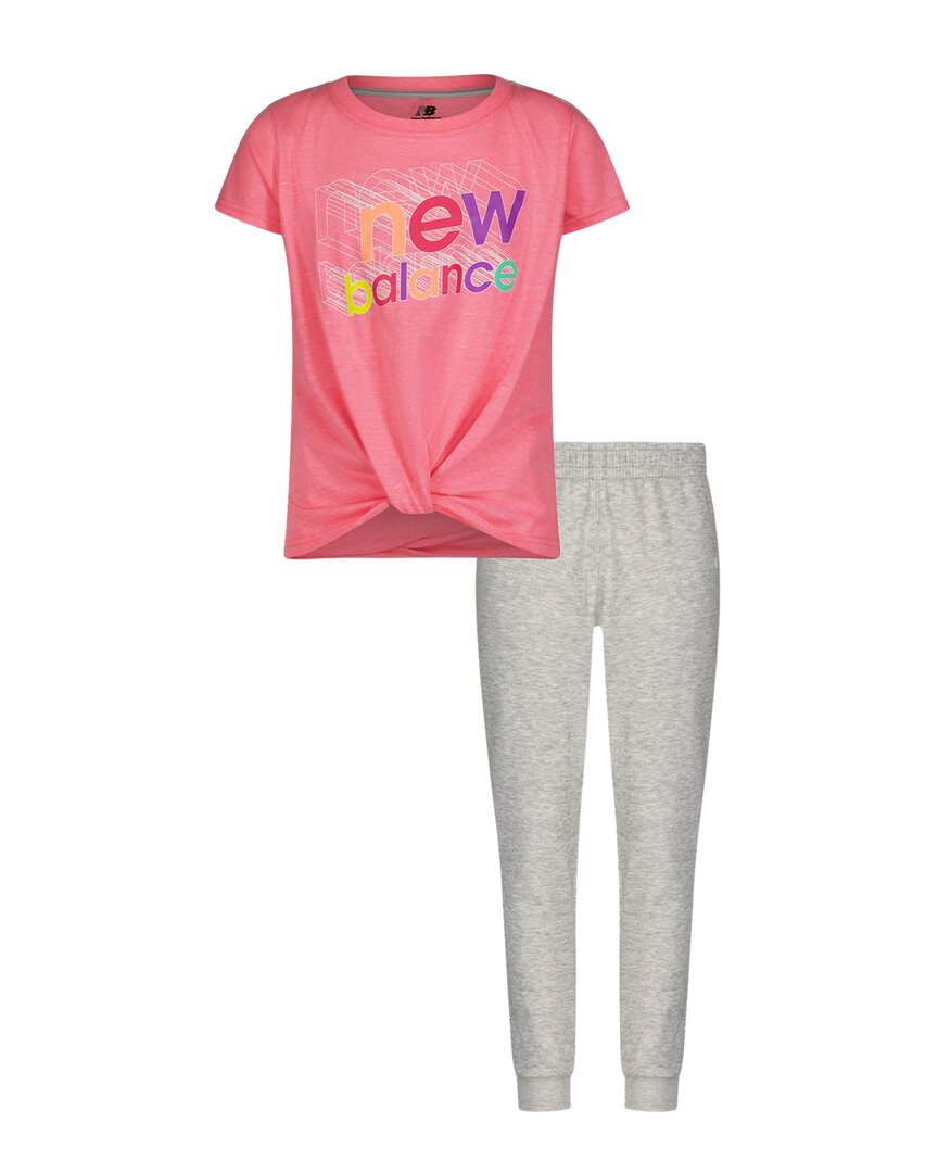 new balance 2pc t-shirt & jogger pant set