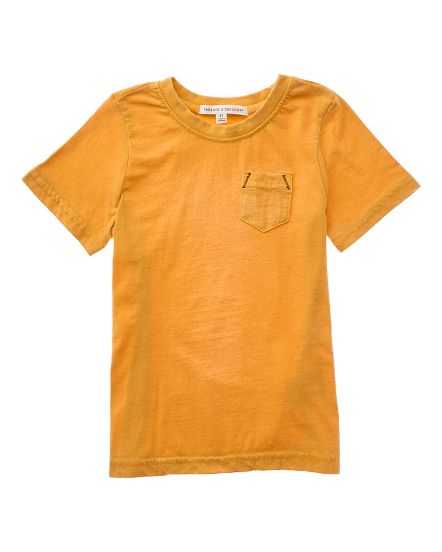 Threads 4 Thought Mineral Wash Pocket T-shirt In Orange