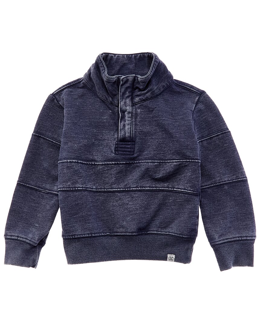 Sovereign Code Chance Mock Neck Pull-over In Blue