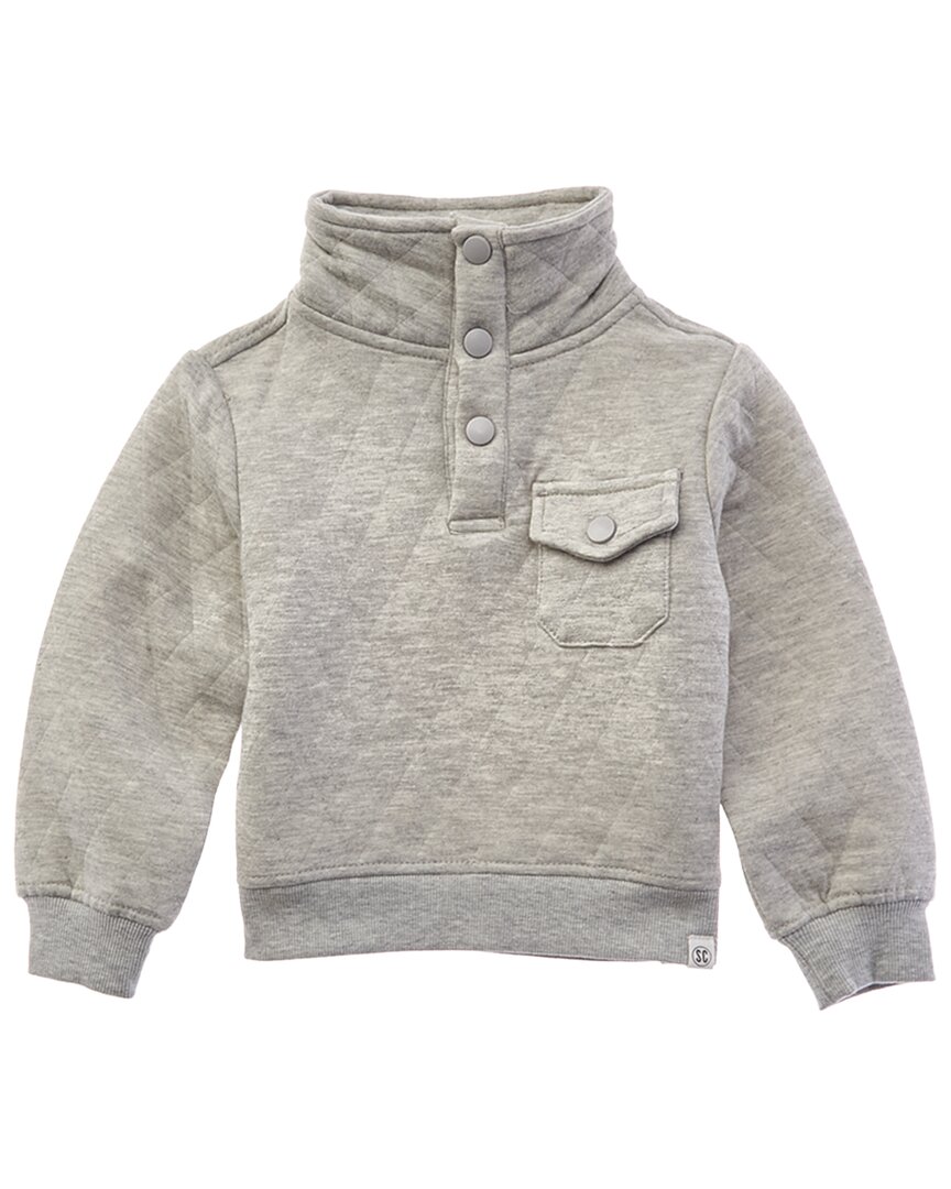 Sovereign Code Columbia Mock Neck Sweater In Gray