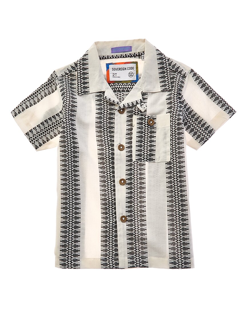 Sovereign Code Malta Button Front T-shirt In Neutral
