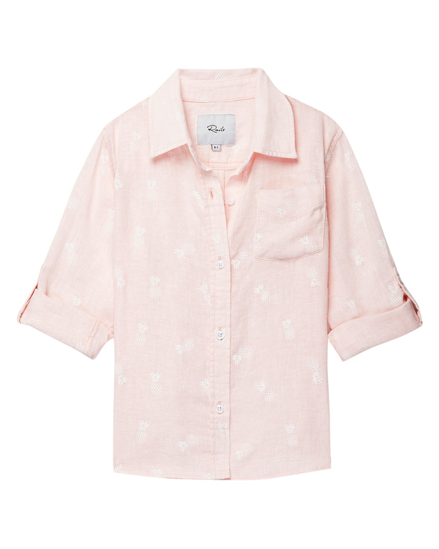 Image of Rails Cora Linen-Blend Shirt