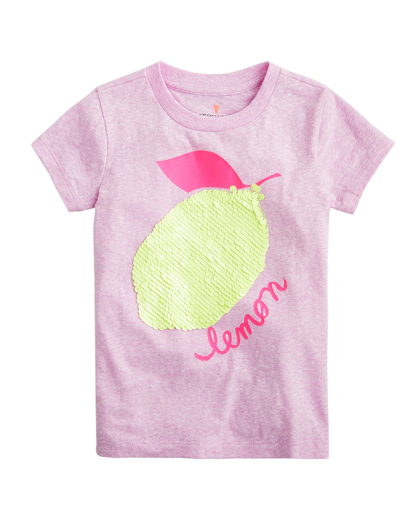 Image of crewcuts by J.Crew Lemon Sequin T-Shirt