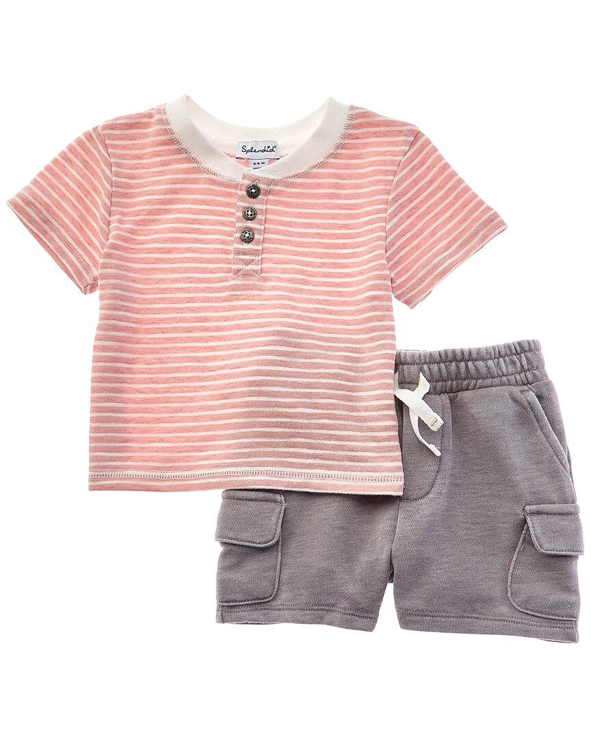 Splendid 2pc Desert Stripe T-shirt Set In Multi