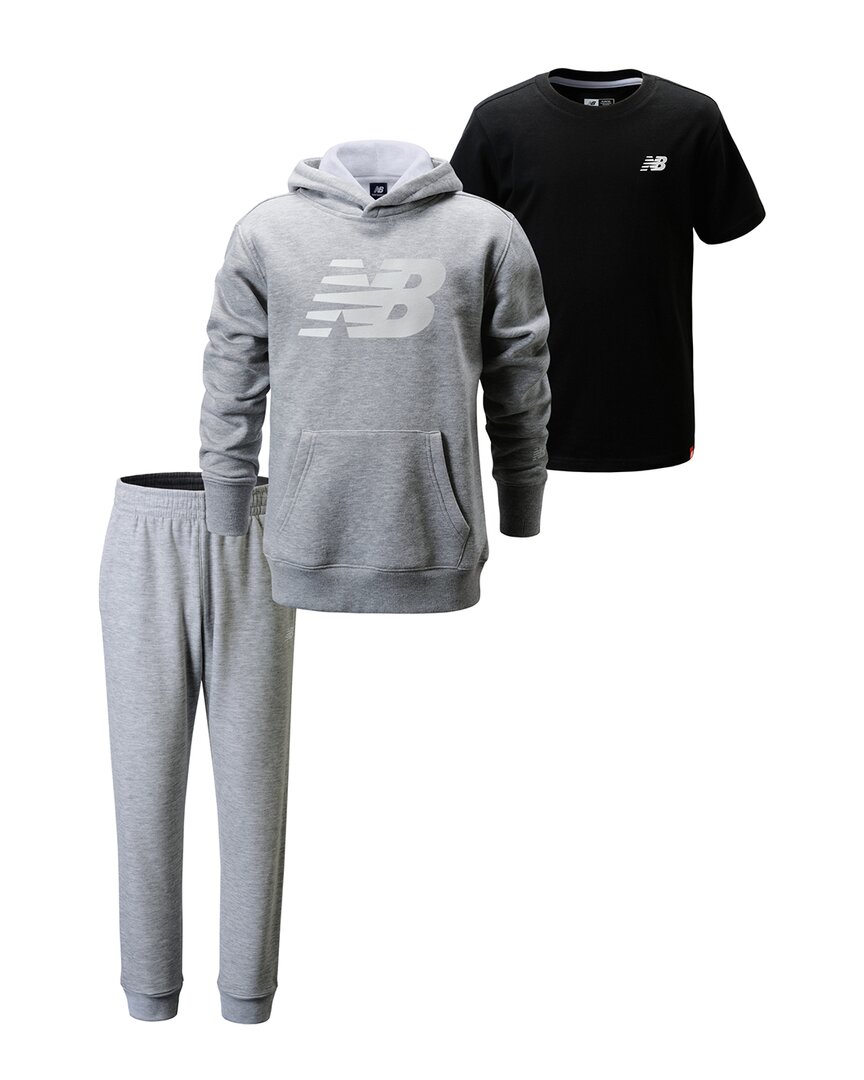 new balance 3pc fleece hoodie & jogger pant set