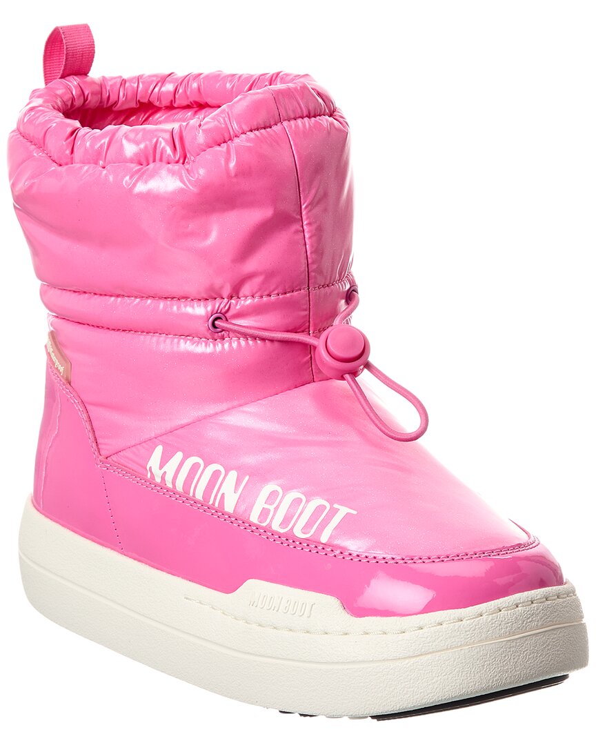 Moon Boot ® Jr Park Tube Mid Glitter Wp Boot In Pink