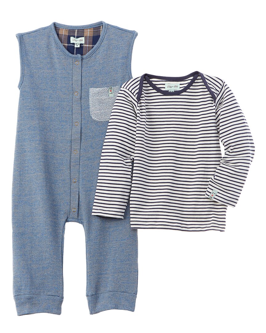 Image of Lilly and Sid Overall & Shirt Set