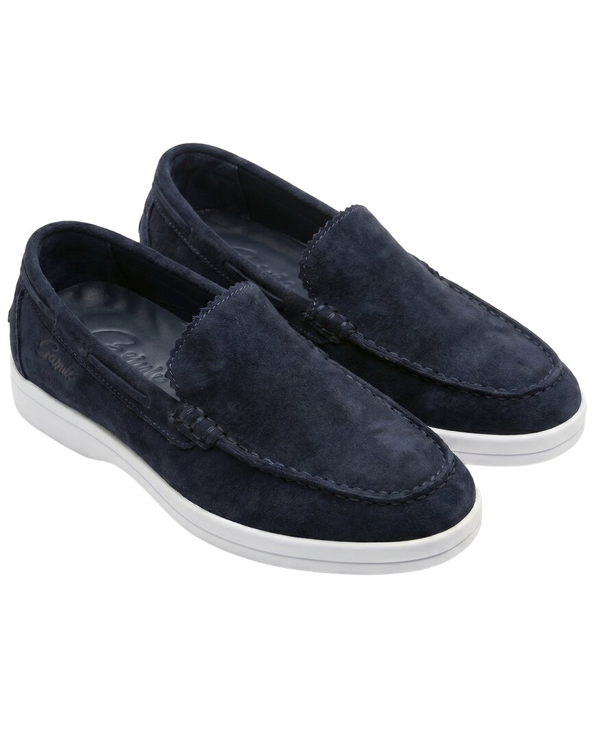 Gernie 20's Venitian Suede Sneaker In Black