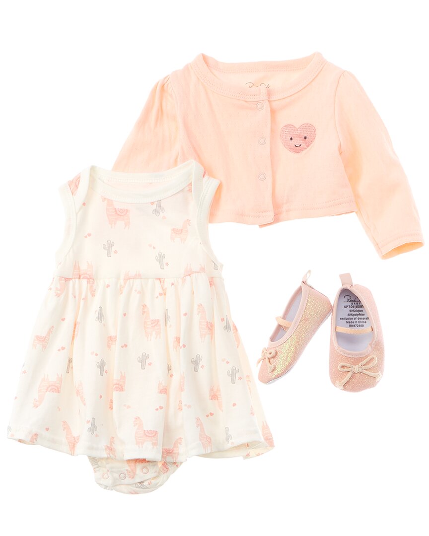 Image of Rene Rofe pc Bodysuit, Cardigan & Shoe Set