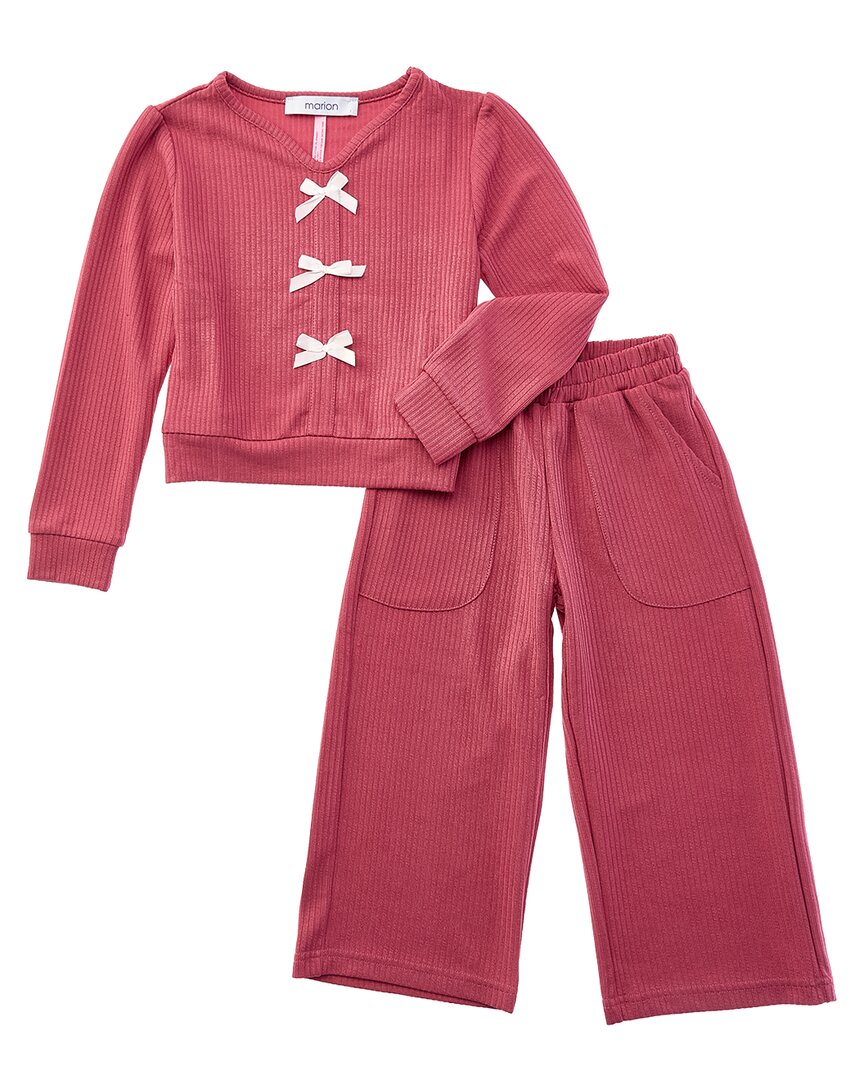 Marion 2pc Knit Ribbed Top & Pant Set
