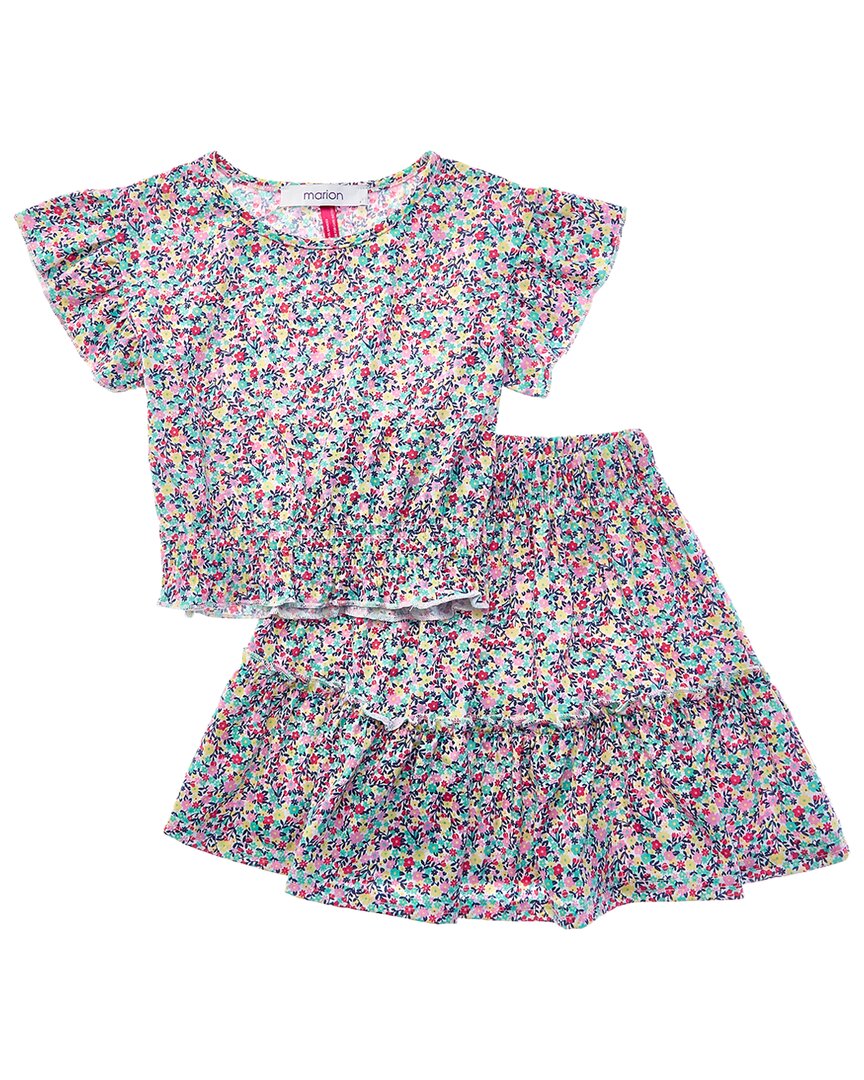 Marion 2pc Floral Top & Skirt Set