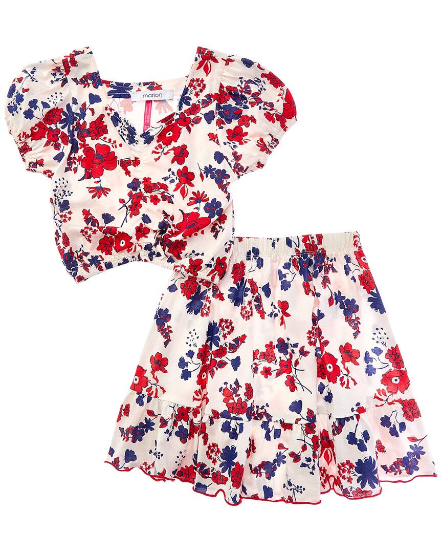 Marion 2pc Floral Top & Skirt Set