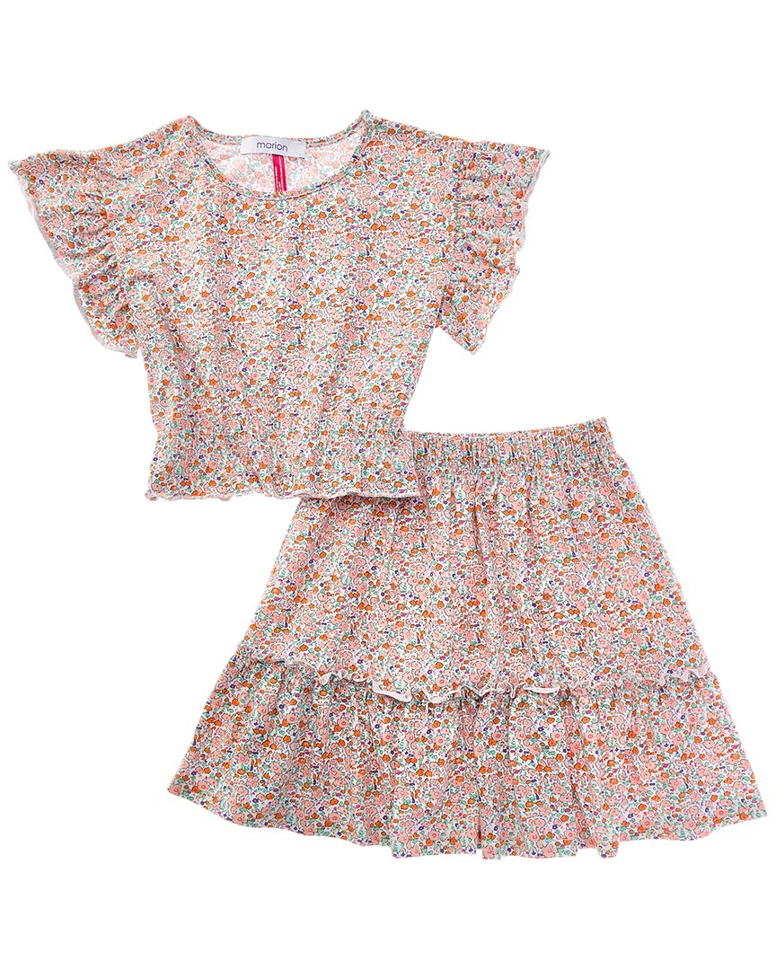 Marion 2pc Floral Top & Skirt Set