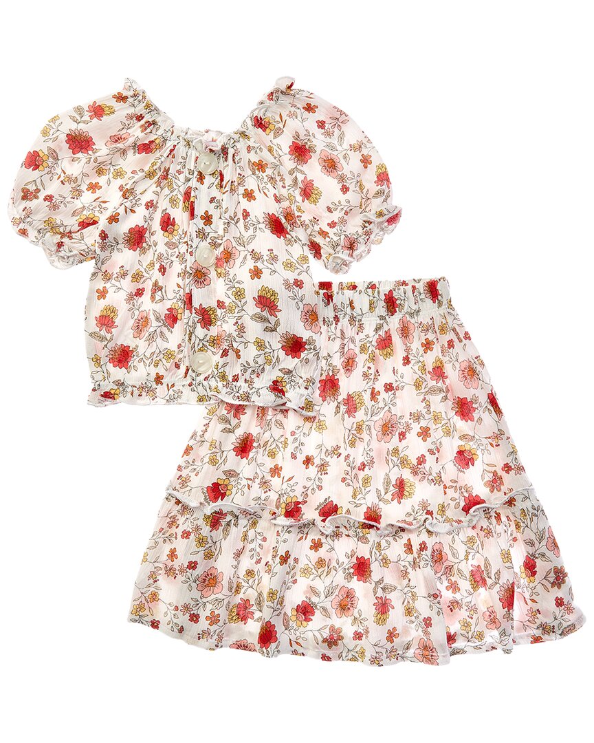 Marion 2pc Stretch Top & Skirt Set