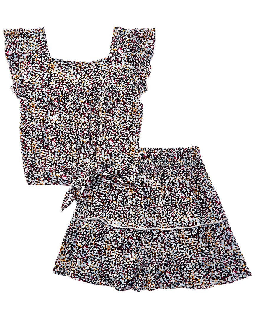 Marion 2pc Top & Skirt Set In Multi