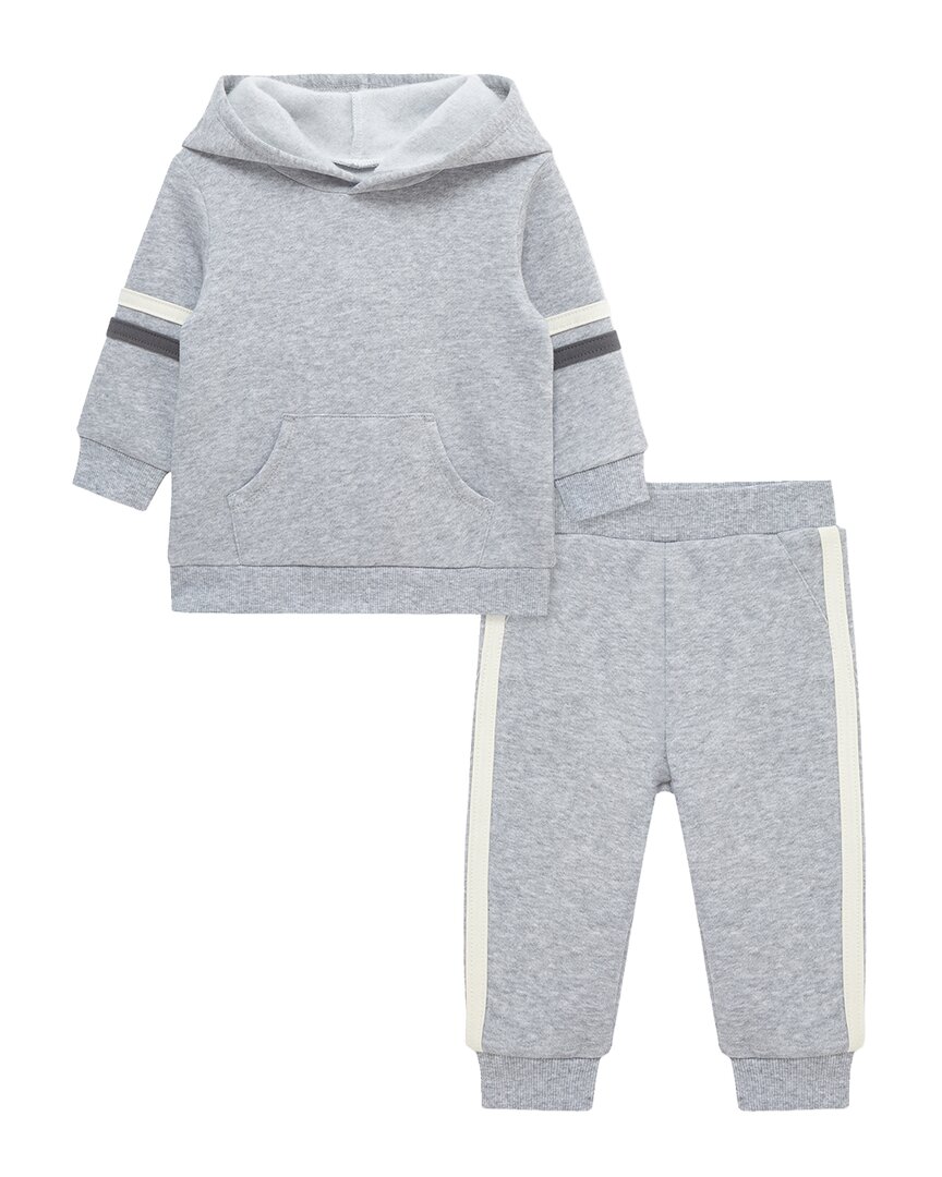 Little Me Sweatshirt Set In Grey