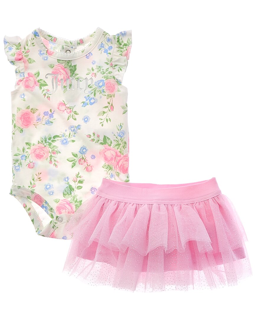 Juicy Couture Babies'  2pc Onesie & Skirt Set In Multi