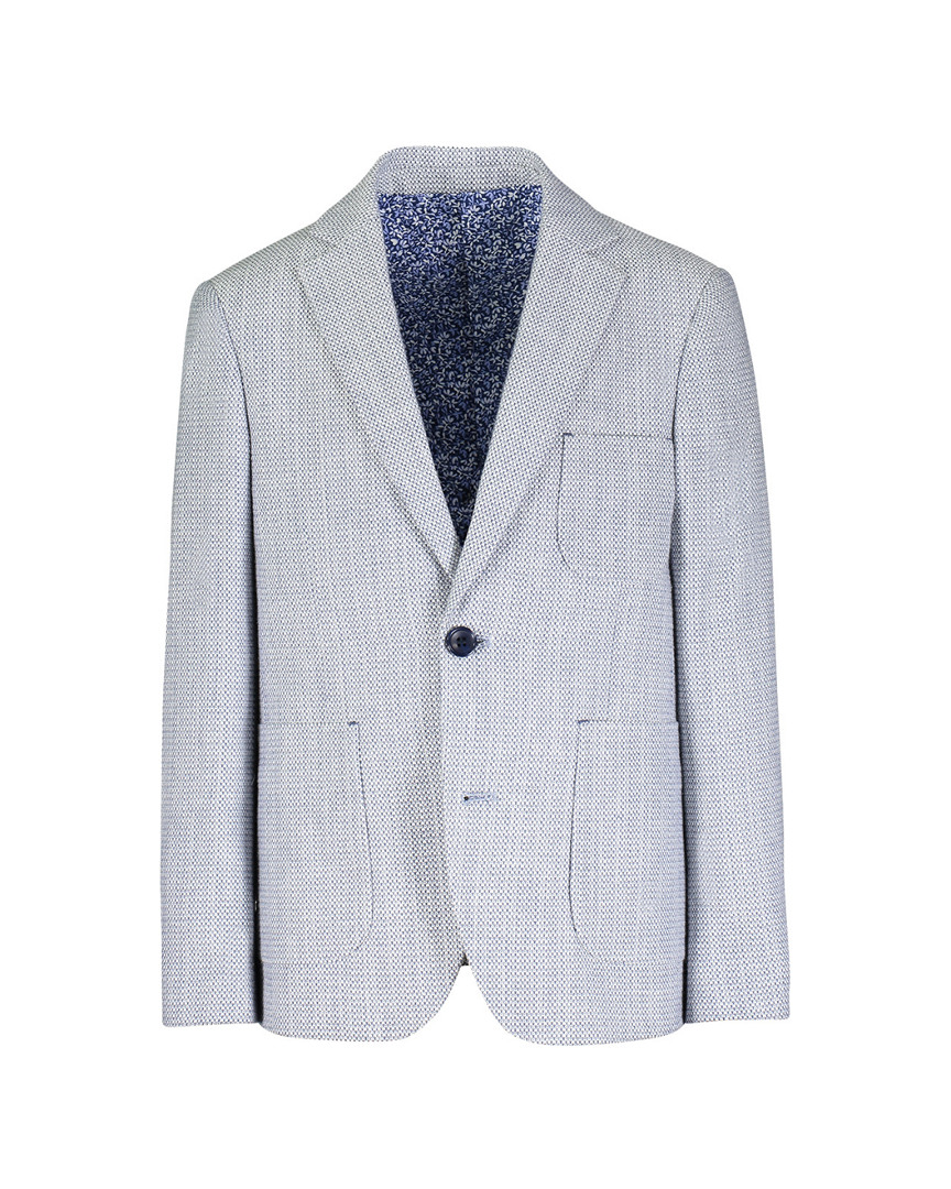 Image of Isaac Mizrahi Birdseye Textured Blazer