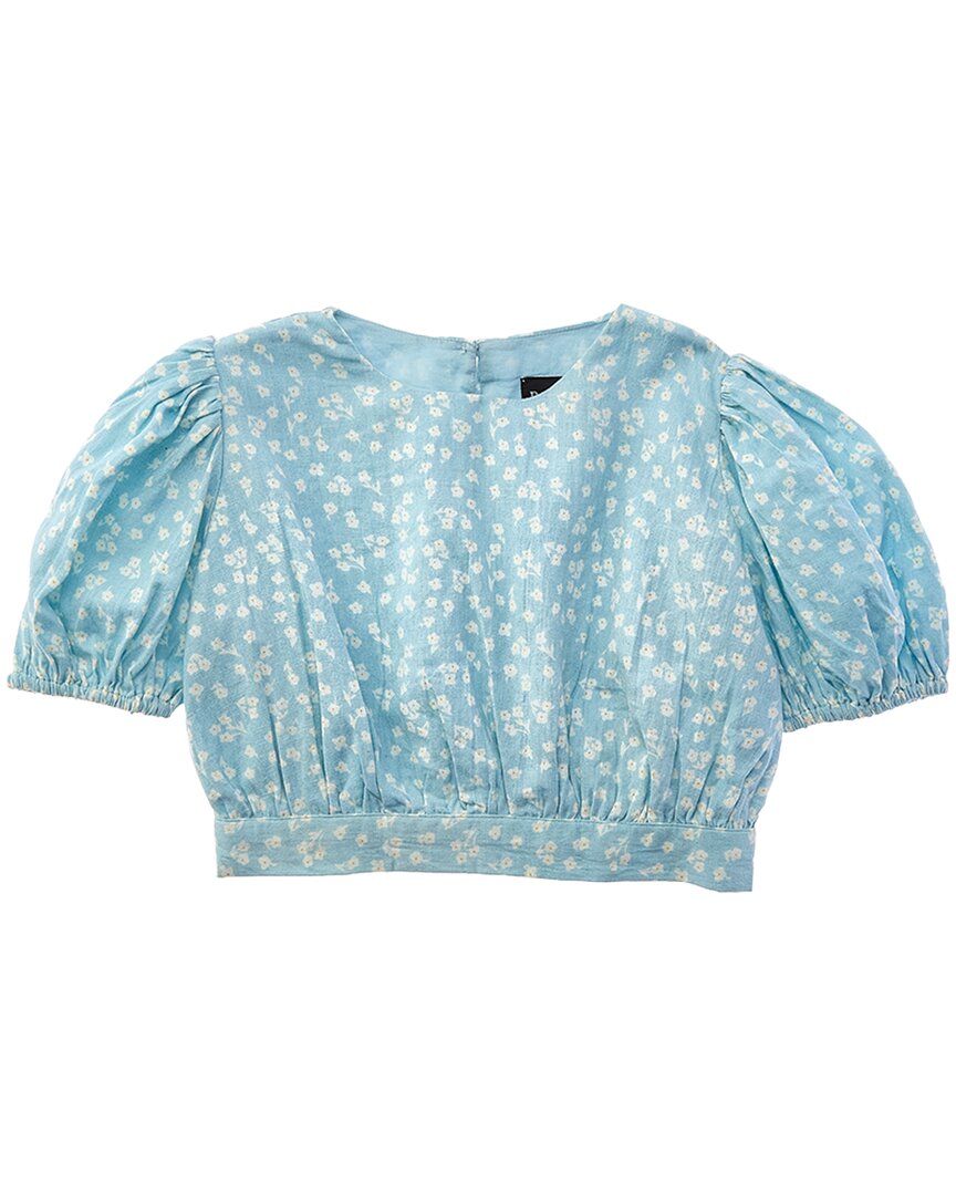 Bardot Junior Anabella Printed Top In Blue