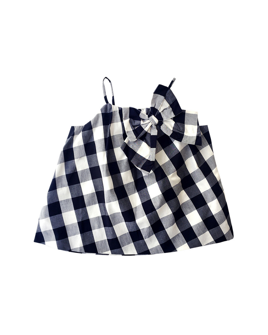 Image of Sophie Catalou Plaid Bow Tank Top