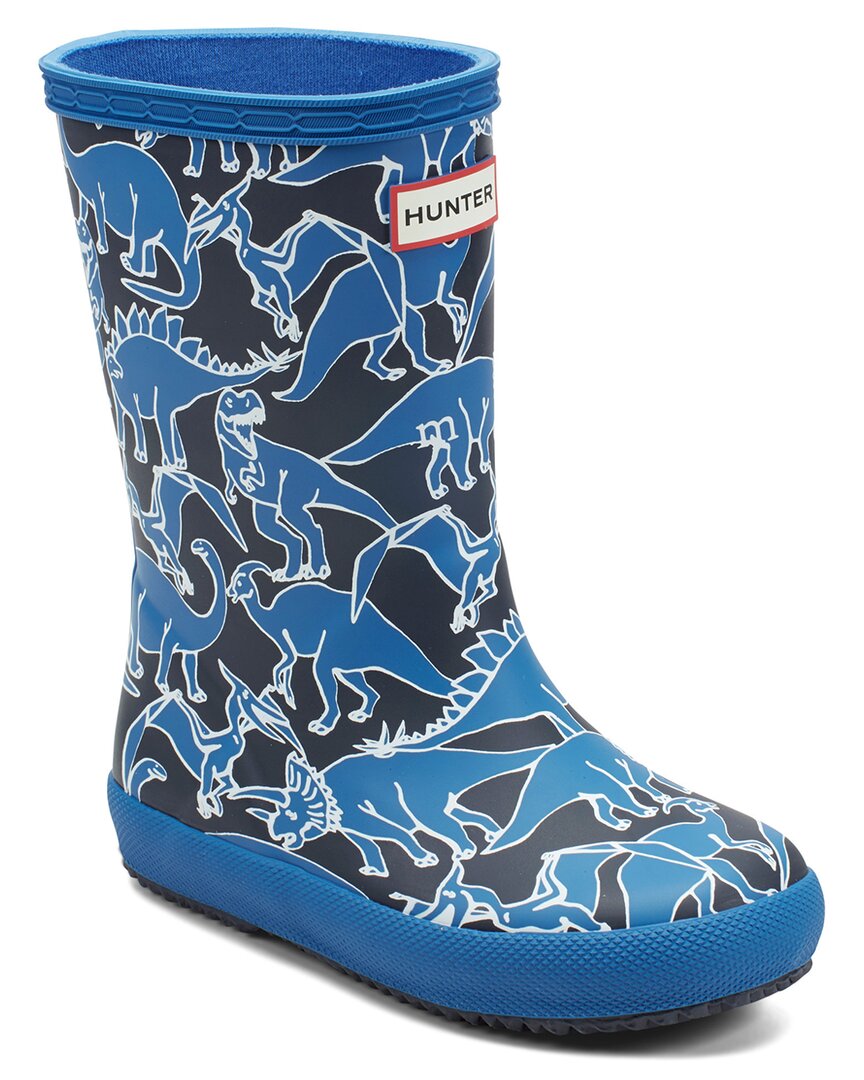 Hunter Rubber Rain Boot In Blue
