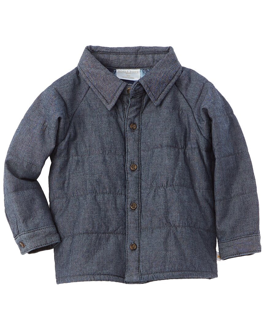 Image of Rosie Pope Quilted Chambray Shirt