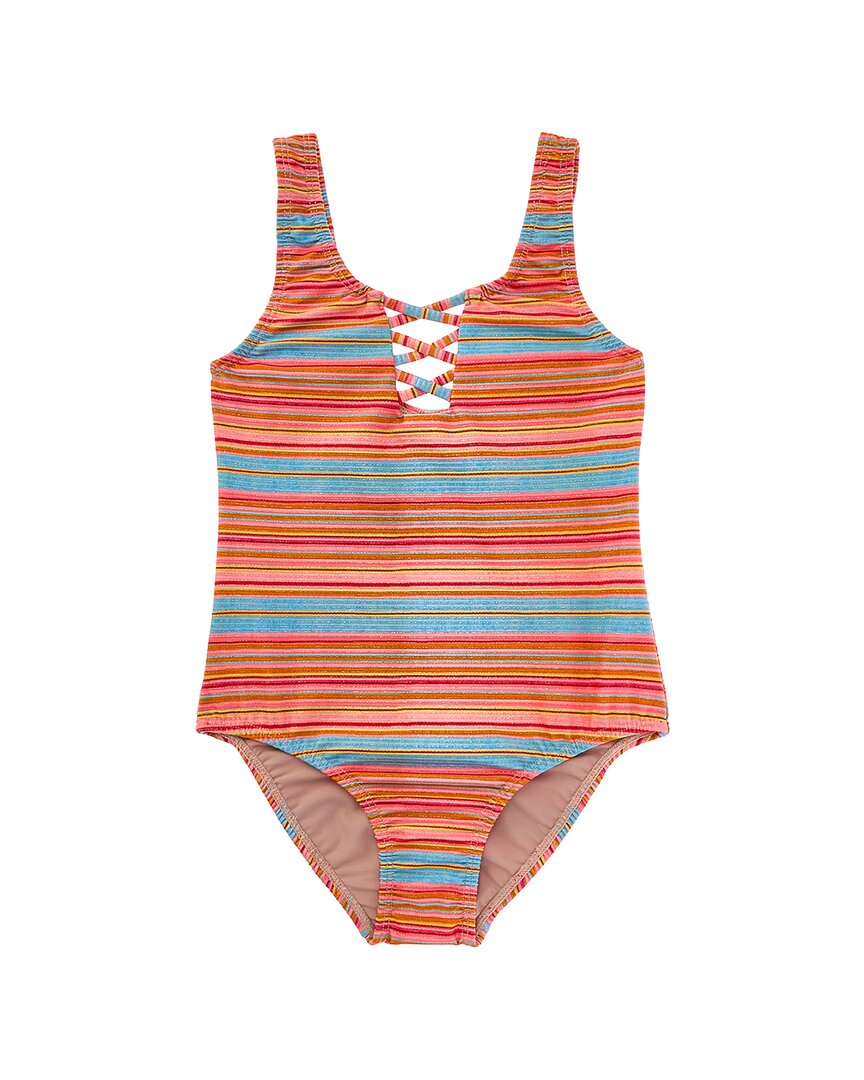 Pq Swim Fia Lace-up One-piece In Orange