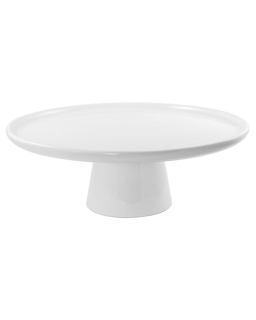 Ten Strawberry Street 10in Whittier Cake Stand With Foot In White