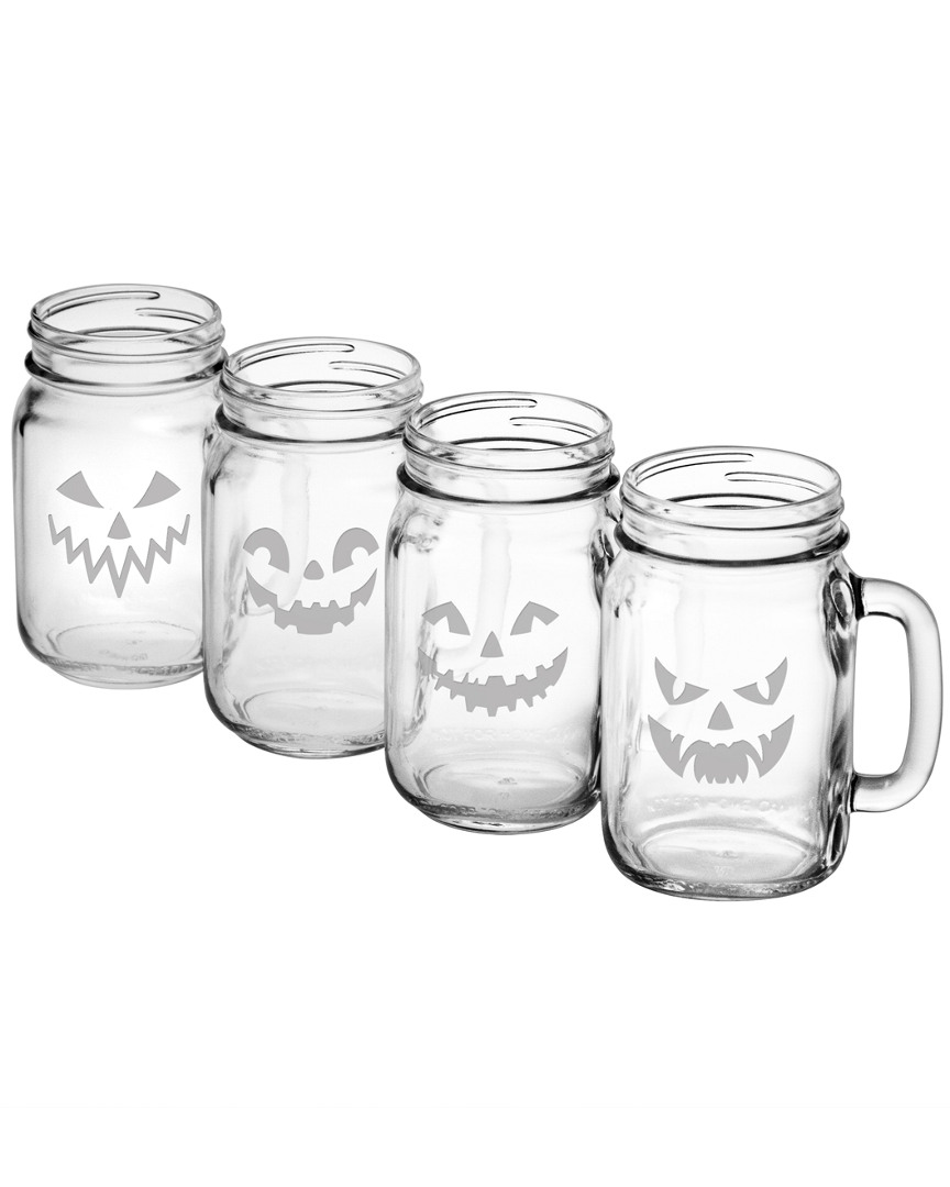 Susquehanna Set Of 4 Pumpkin Mason Jars