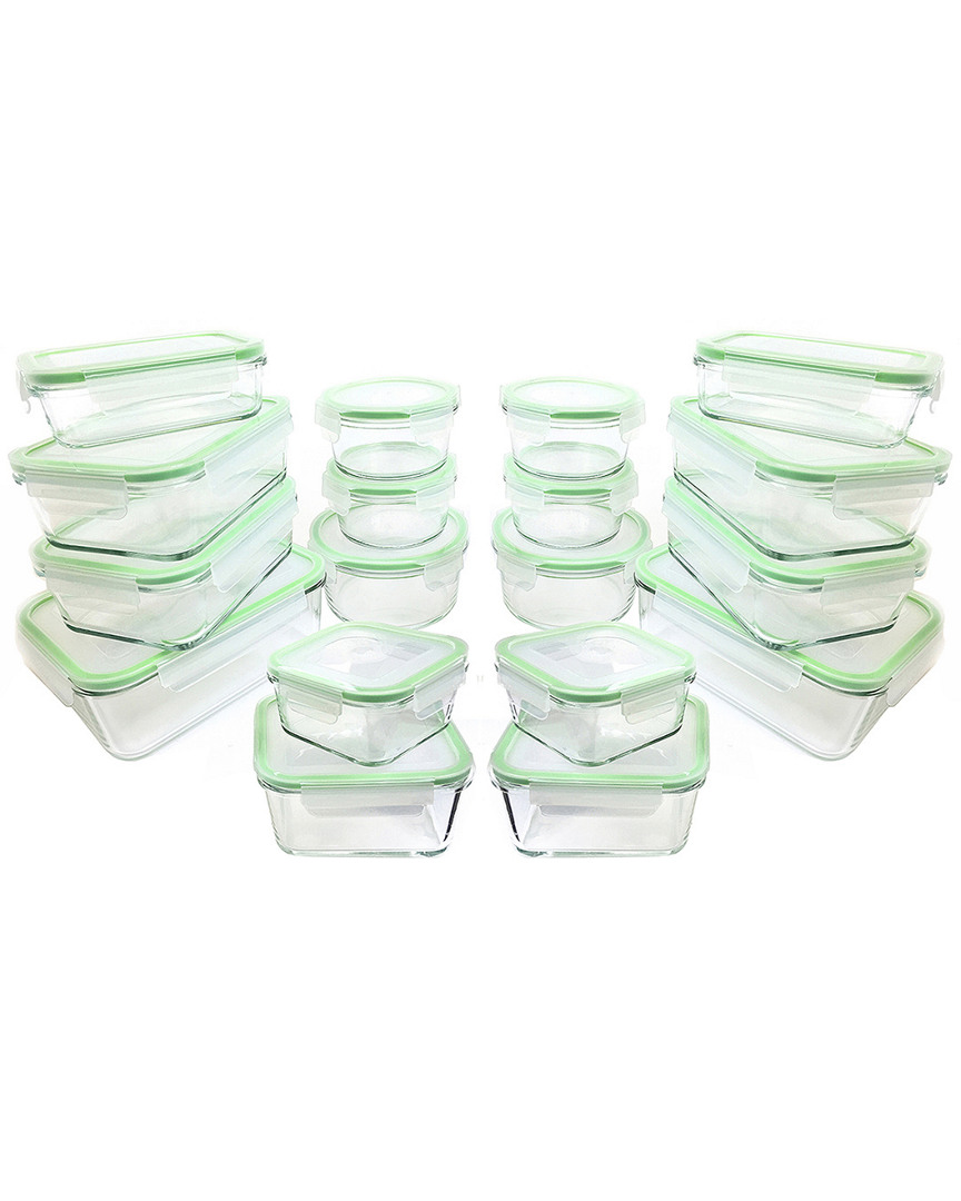 Kinetic Gogreen Glassworks 36pc Glass Food Storage Set In Nocolor