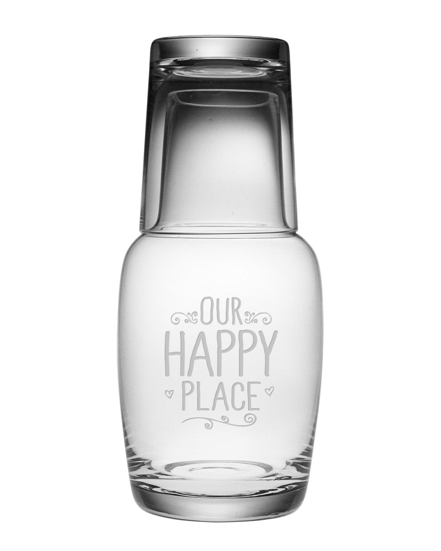 Susquehanna Glass Our Happy Place Night Bottle Set