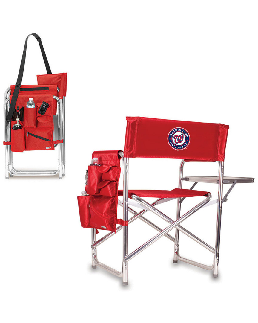 Picnic Time Discontinued Washington Nationals Sports Chair In Multicolor