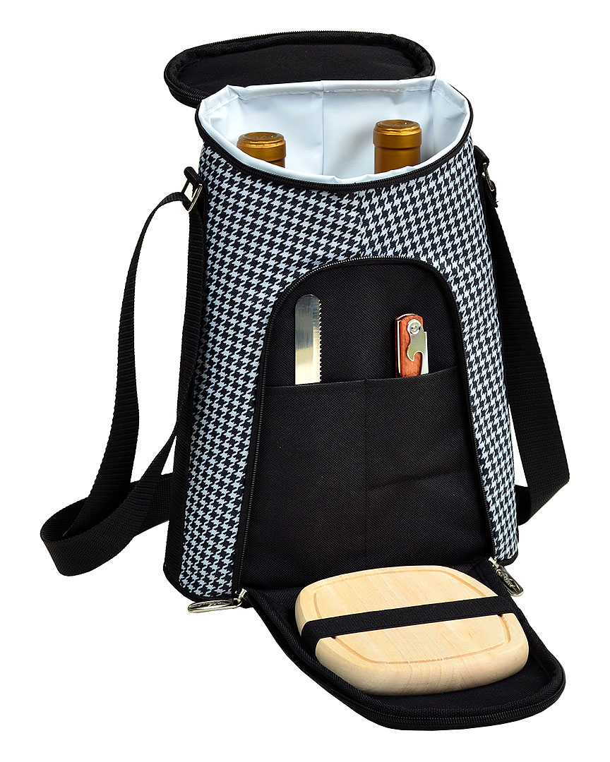 Picnic At Ascot Double Bottle Carrier With Cheese Set