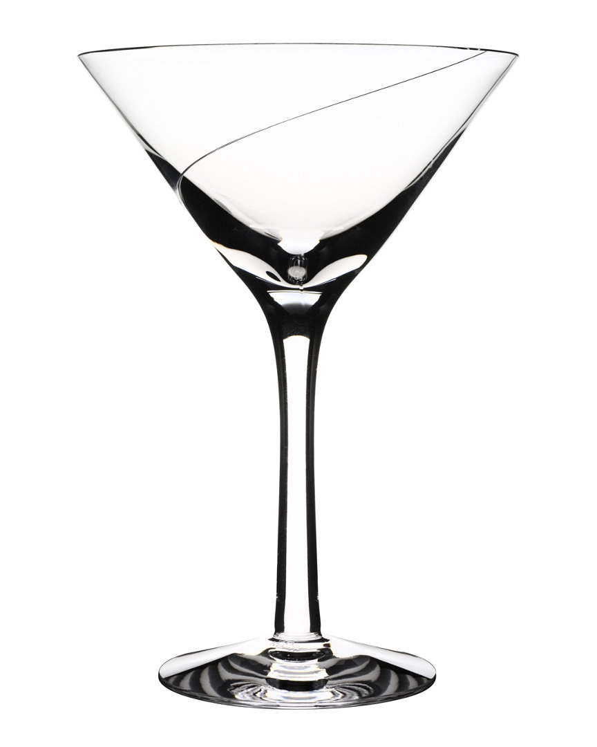 Kosta Boda Line Martini Glass In Clear