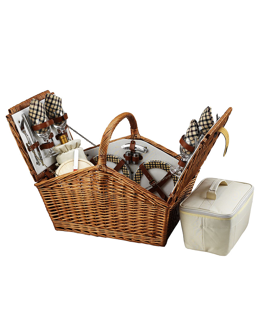 Picnic At Ascot Huntsman Picnic Basket For 4