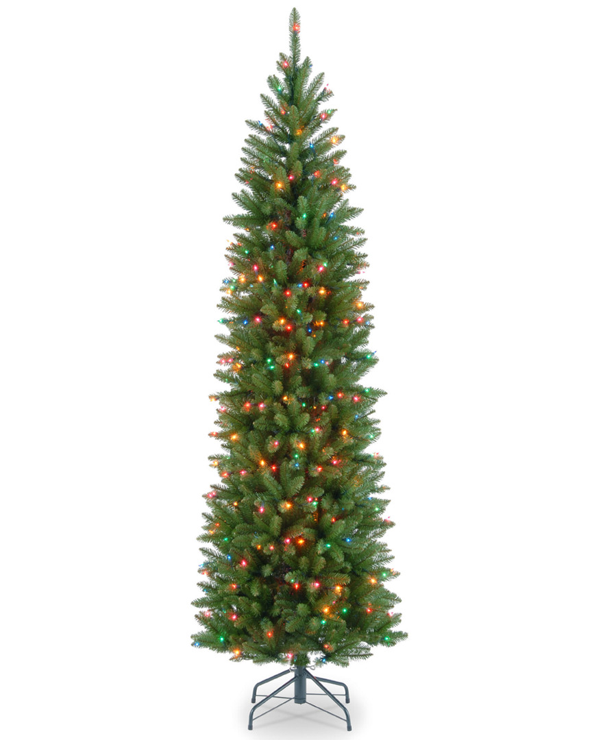 National Tree Company 7ft Kingswood Fir Hinged Tree With Lights