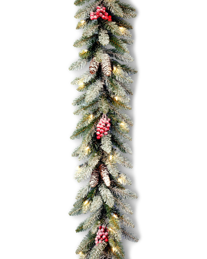 National Tree Company 9ft Of Dunhill Fir Garland With Lights